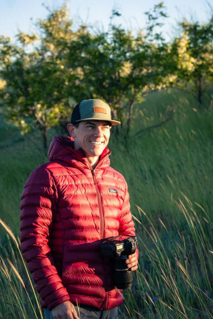 Confident branding photographer