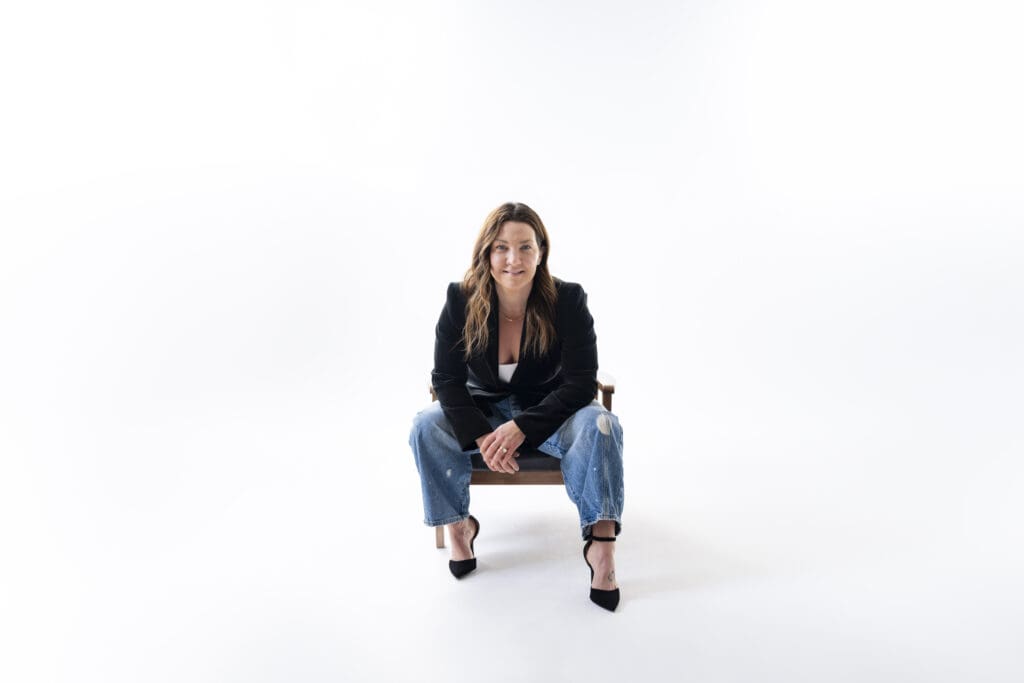 Studio branding portrait of a functional medicine business coach photographed by a Boise branding photographer for Empowered Practice Collective