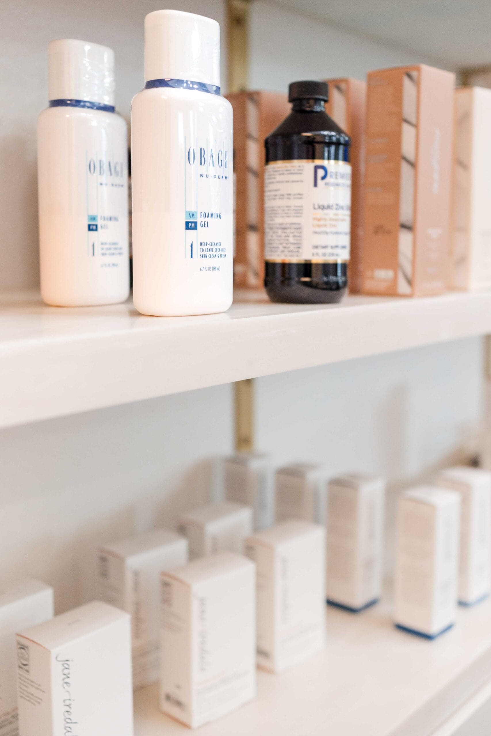 Boise aesthetics beauty products on the shelf