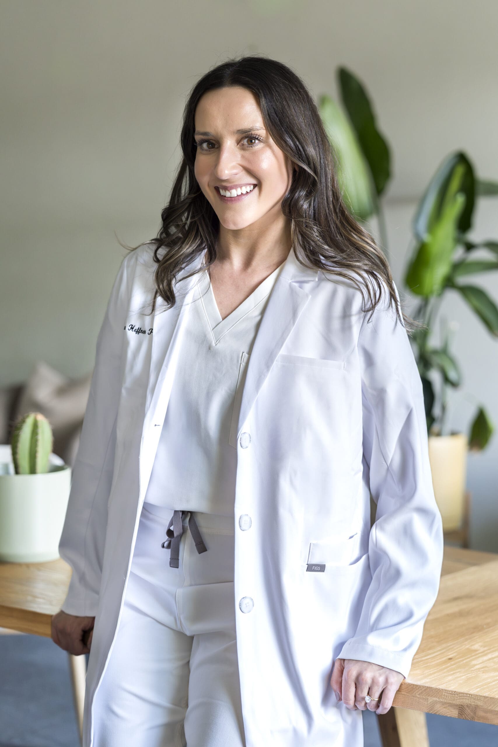 Smiling Boise skincare and PRP provider during branding photography session in natural light